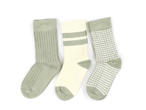 Minipop green shadow mix strømper bambus (3-pack)